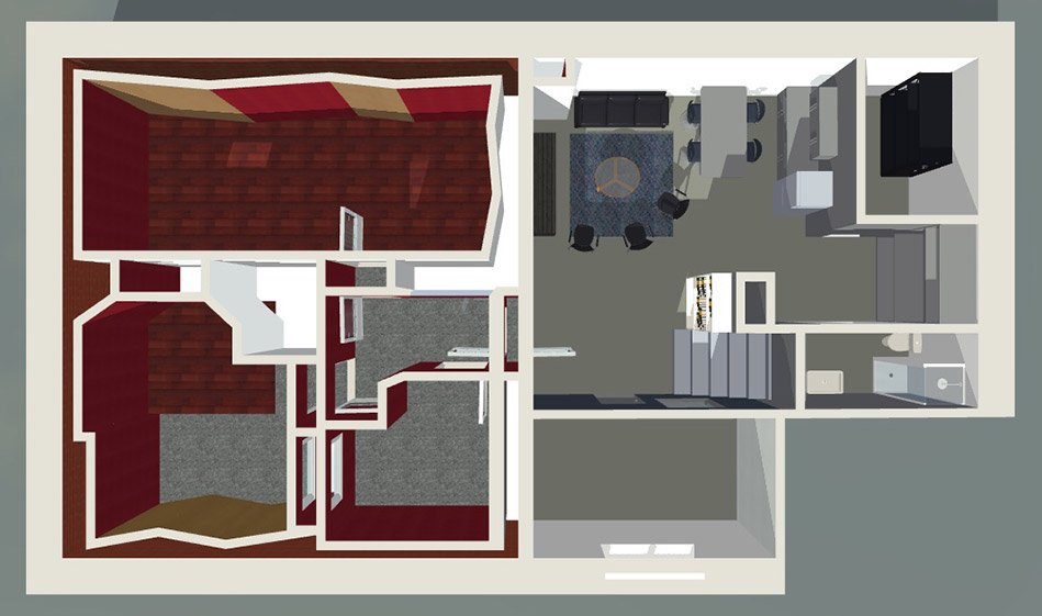 studio delacroix floor plan 3D